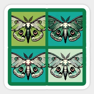 Pop Moth Art - Cool Insect Sticker